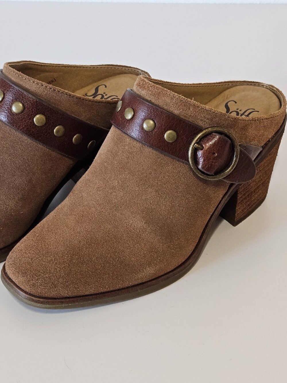 Sofft Corey Belted Clog Mules - Picture 5 of 10